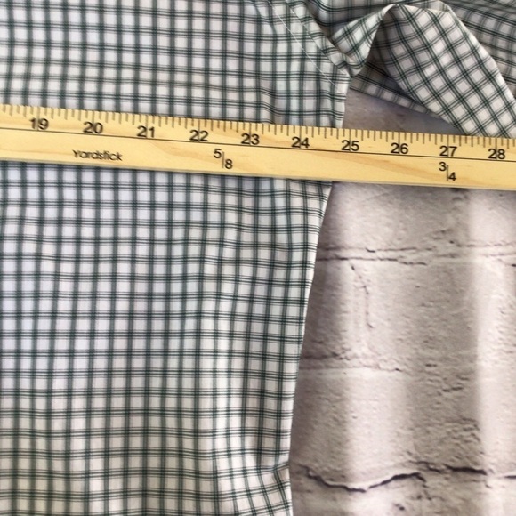 J.Crew Thompson button up green/ white checkered plaid long sleeves XL shirt - Picture 4 of 8